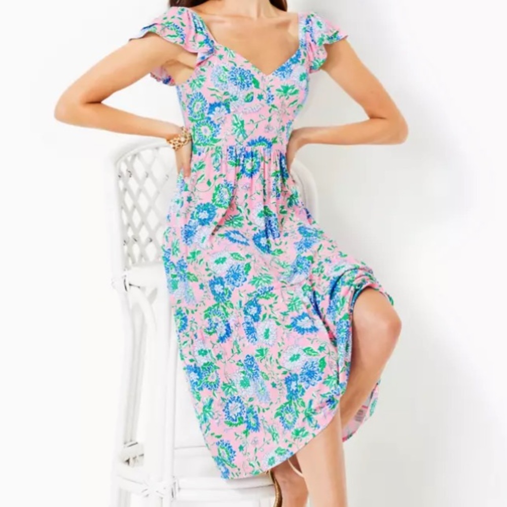 Lily pulitzer Bayleigh Midi Dress size 10